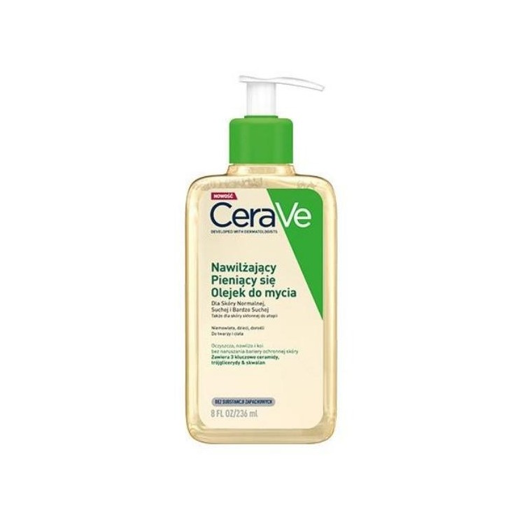 Cerave Moisturizing Foaming Cleansing Oil voor de droge en atopische huid