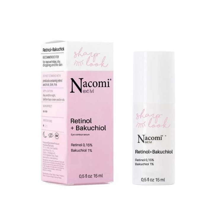 Serum для очей Nacomi Next Level Sharp Look проти зморшок