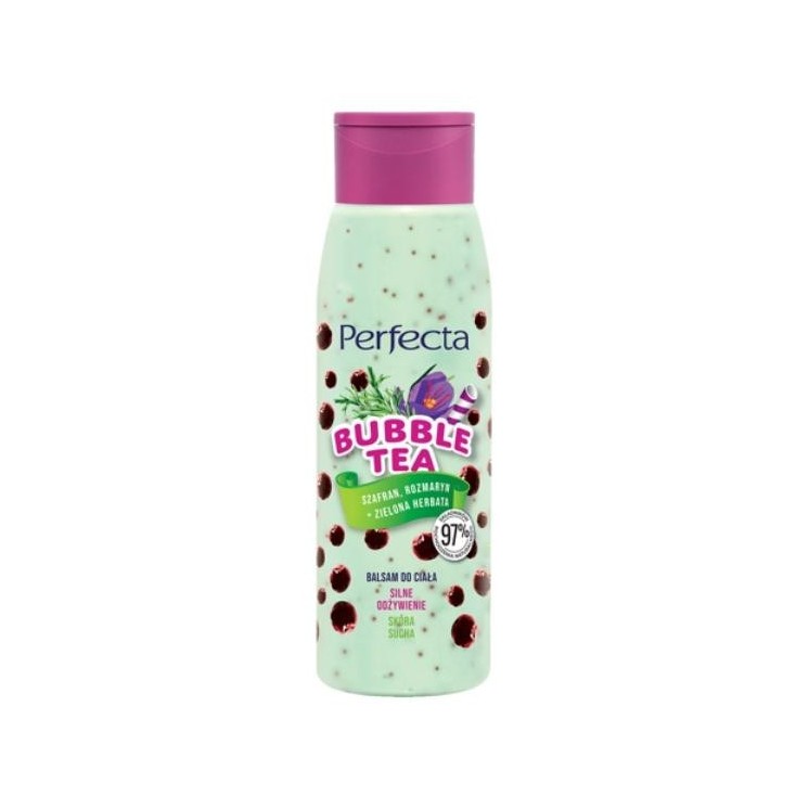 Perfecta Bubble Tea Voedende Bodylotion Saffraan, Rozemarijn