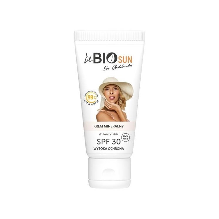 Натуральний мінеральний крем beBIO Sun Ewa Chodakowska для обличчя та тіла SPF30
