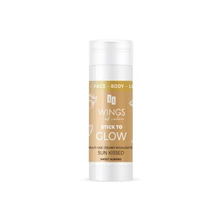 Кремовий AA Wings of Color Stick to Glow Sun Kissed Sweet Almond