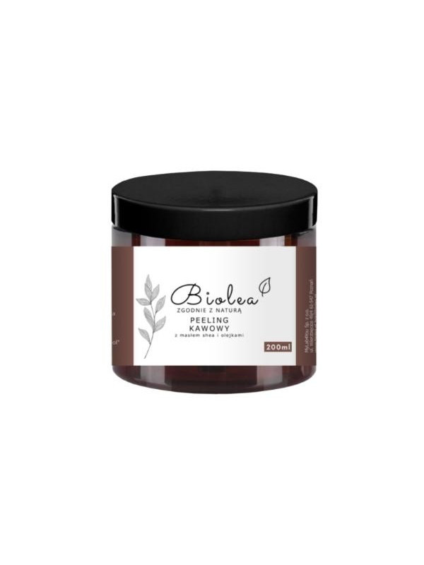 Biolea Peeling kawowy z masłem Shea i olejkami 200 ml