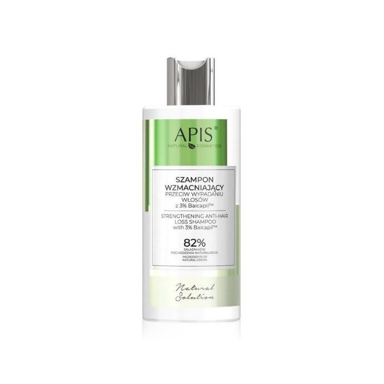 Apis Natural Solution Зміцнюючий шампунь проти випадіння волосся з 3% Baicapil