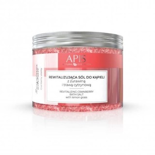 Apis Cranberry Vitality відновлююча сіль для ванн з журавлиною та лемонграсом