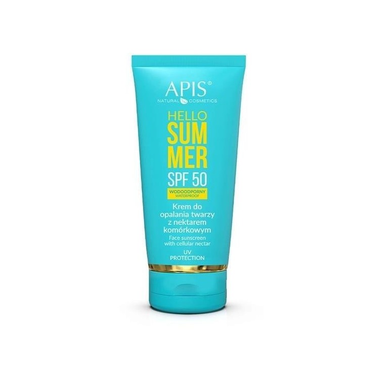 Apis Hello Summer SPF50 Zonnebrandcrème voor het gezicht met cellulaire nectar