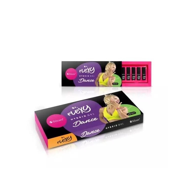 Silcare Flexy Dance Set Hybride nagellakken 10 x 4, 5 g