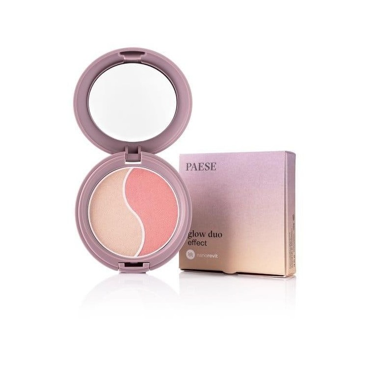 Paese Nanorevit Glow Duo Освітлююча пудра та рум'яна Nanorevit Glow Duo Effect