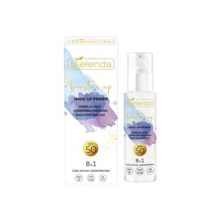 Зволожуюча та захисна кремова основа під макіяж Bielenda Boost Me Up SPF50