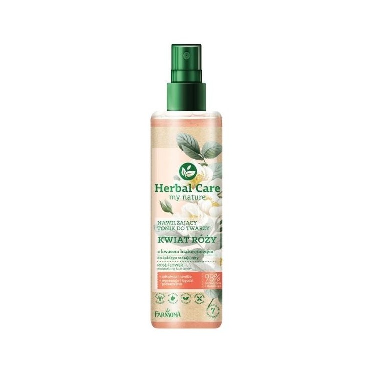 Farmona Herbal Care зволожуючий тонік для обличчя Rose Flower з гіалуроновою кислотою