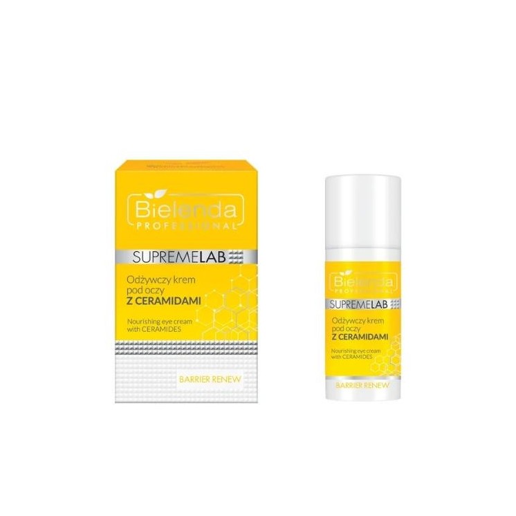 Поживний крем для очей Bielenda Professional SupremeLab Barrier Renew з керамідами