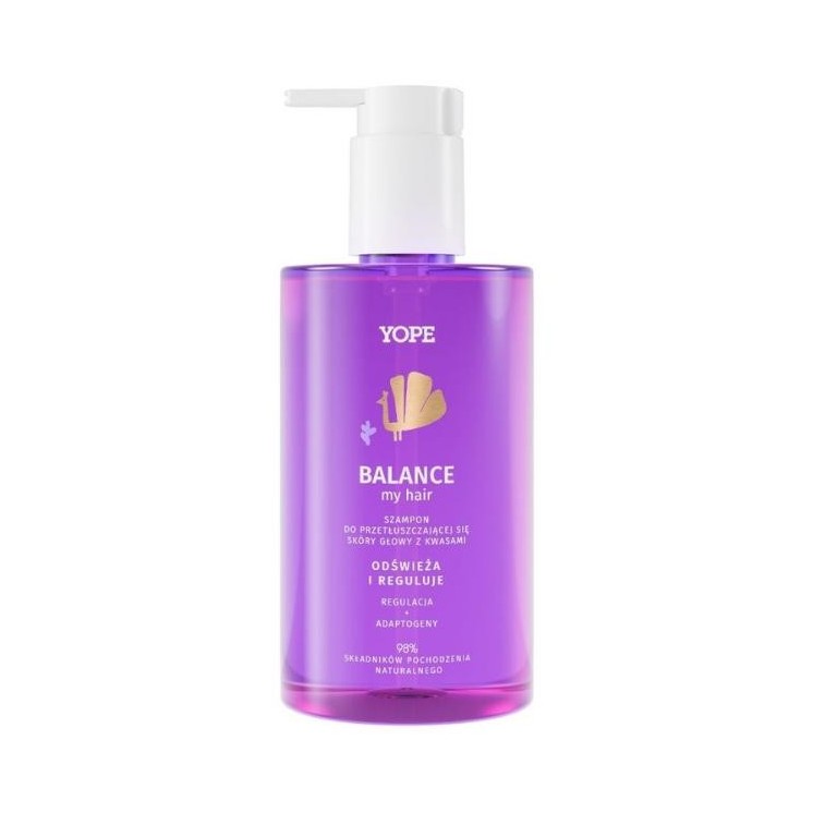 YOPE Balance My Hair Шампунь для жирної шкіри голови з кислотами