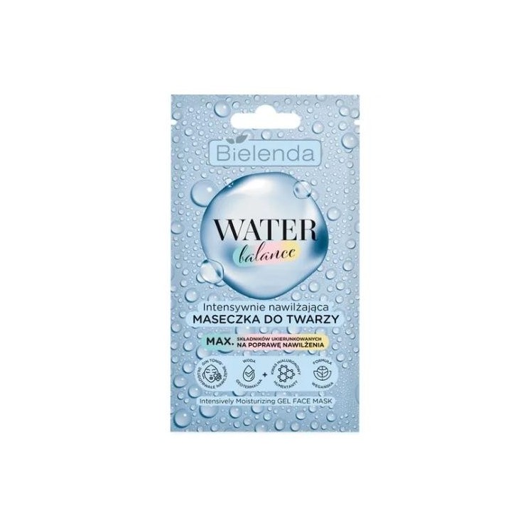 Інтенсивно зволожуюча маска для обличчя Bielenda Water Balance 7 г
