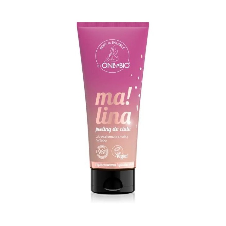 ONLYBIO Body in Balance Малиновий Peeling для тіла 200 мл