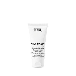 Ziaja Kozie Mleko skoncentrowany Krem do twarzy nawilżający foto-ochronny UVB+UVA SPF20 ochrona niska 50 ml Ziaja Kozie Mleko skoncentrowany Krem do twarzy nawilżający foto-ochronny UVB+UVA SPF20 ochrona niska 50 ml