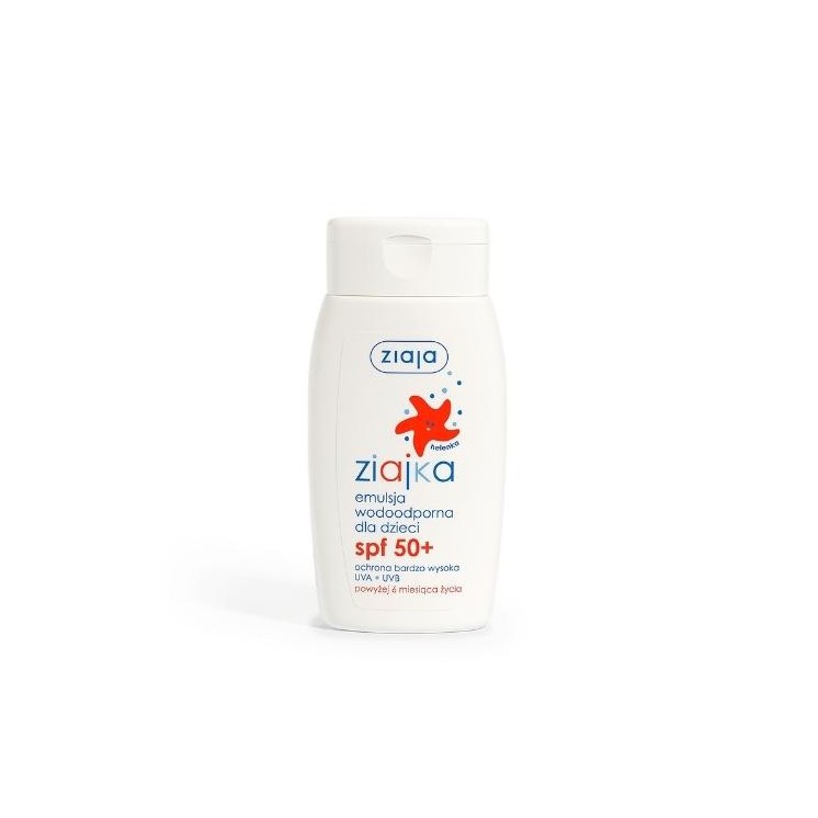 Ziaja Sun Crème solaire waterproof pour enfants avec SPF50 + UVA + UVB très haute protection 125 ml