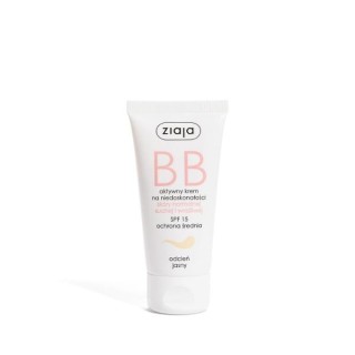Ziaja BB aktywny Krem do twarzy na niedoskonałości do skóry normalnej, suchej i wrażliwej SPF15 odcień jasny 50 ml Ziaja BB aktywny Krem do twarzy na niedoskonałości do skóry normalnej, suchej i wrażliwej SPF15 odcień jasny 50 ml