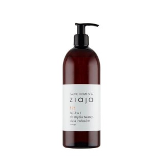 Гель для очищення обличчя, тіла та волосся Ziaja Baltic Home Spa Fit 3-в-1 500 мл