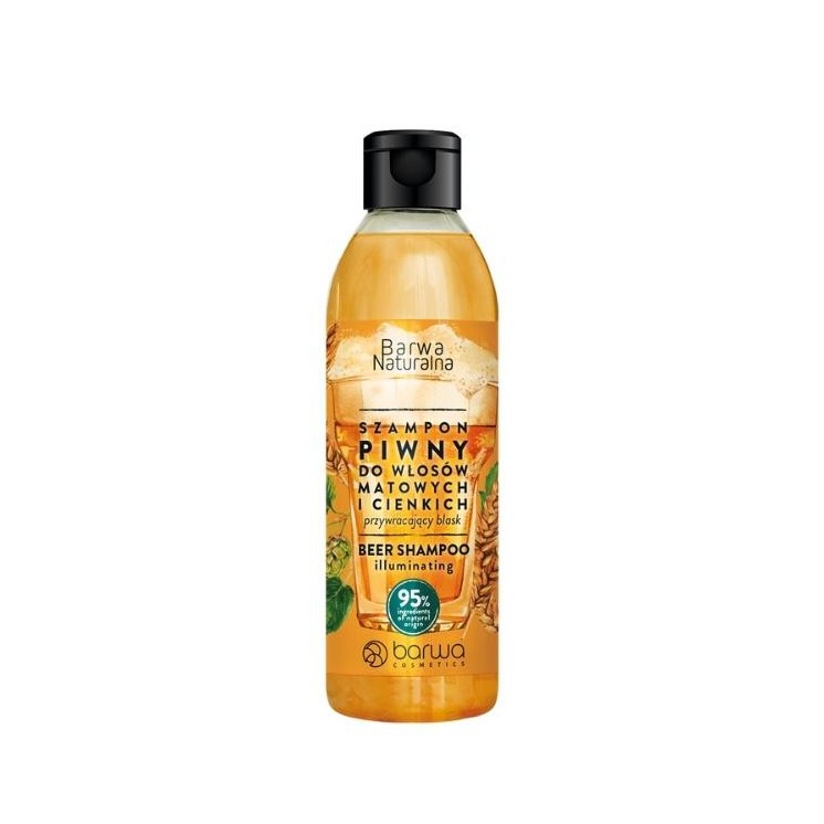 Barwa Naturalna Herstelt Glans Bier Haarshampoo 300 ml