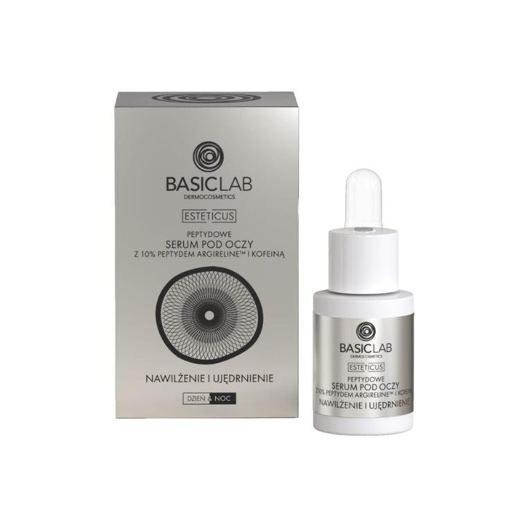 BasicLab Esteticus Peptide Eye Serum with Argireline 10% зволоження та зміцнення 15 мл