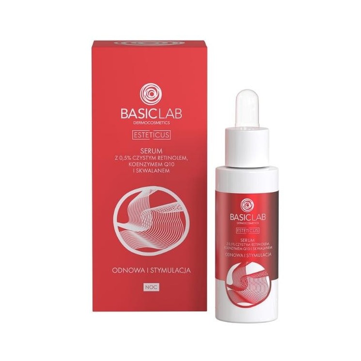 BasicLab Esteticus Serum with pure Retinomel 0,5 %, renewal and stimulation 30 ml