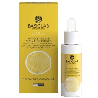 Sérum antioxydant BasicLab Esteticus régénérant, nourrissant et lissant 30 ml