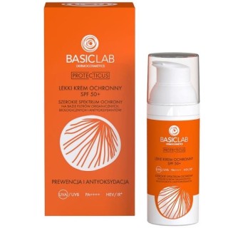Crème protectrice légère BasicLab Protecticus SPF50 + Prévention et Antioxydation 50 ml