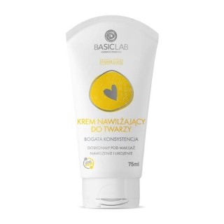 Crème hydratante visage BasicLab Famillias texture riche, 75 ml