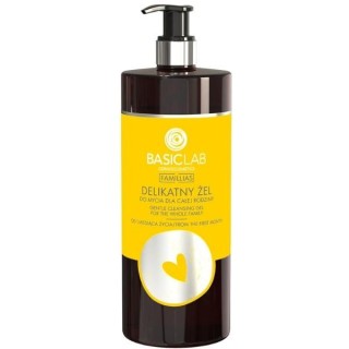 Gel lavant doux pour le corps et les cheveux BasicLab Famillias pour toute la famille 500 ml