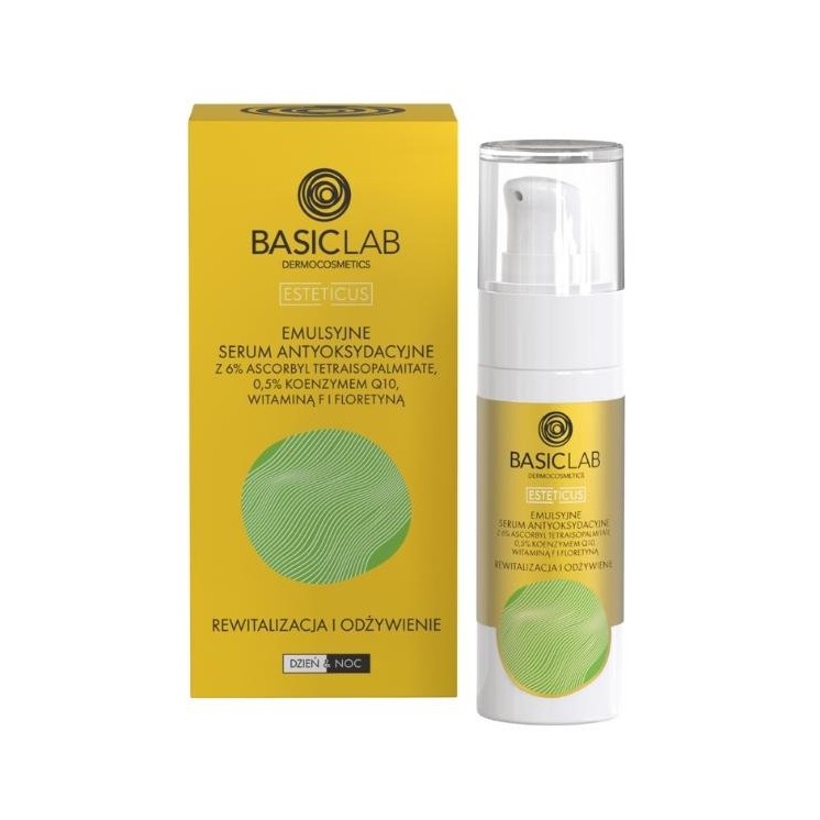 BasicLab Esteticus Antioxidant Serum met 6% revitalisering en voeding