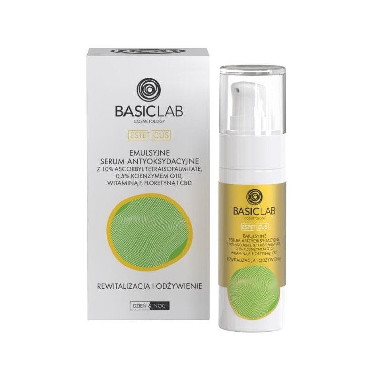 BasicLab Esteticus Emulsie Antioxidant Serum met 10% Ascorbyl