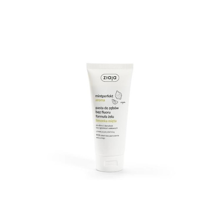 Зубна паста Ziaja Mintperfekt Aroma без фтору Лайм і М'ята