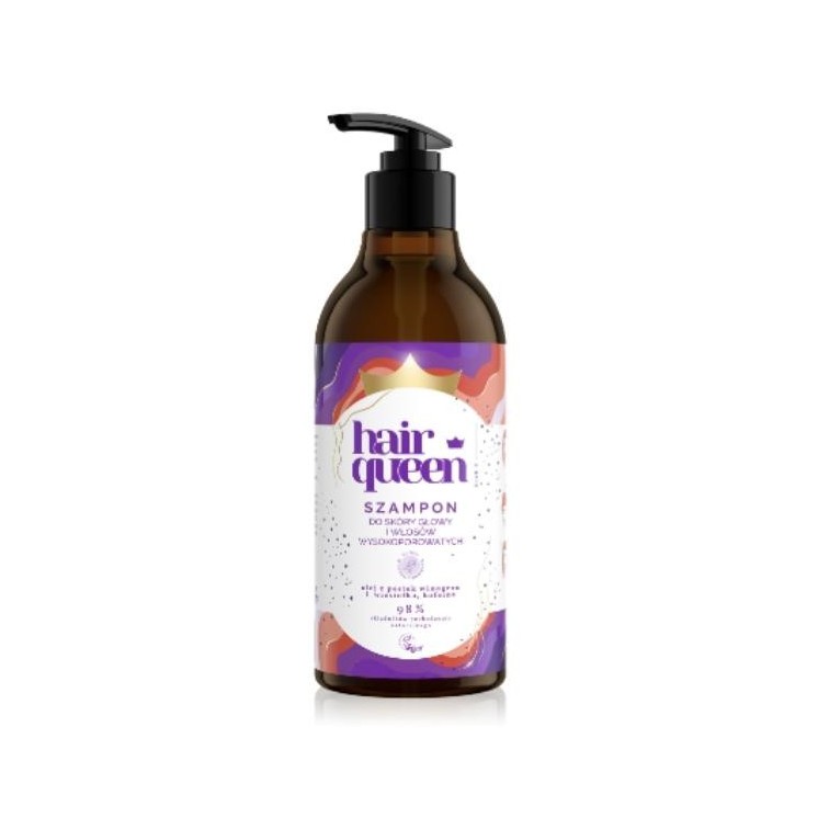 Шампунь Hair Queen для шкіри голови та волосся з високою пористістю
