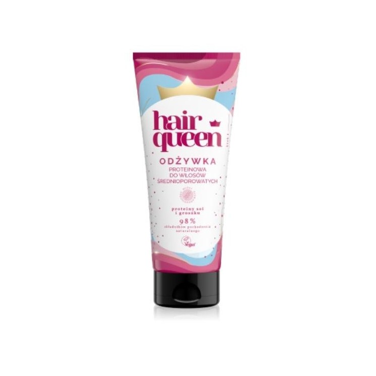 Протеїновий кондиціонер для волосся середньої пористості Hair Queen