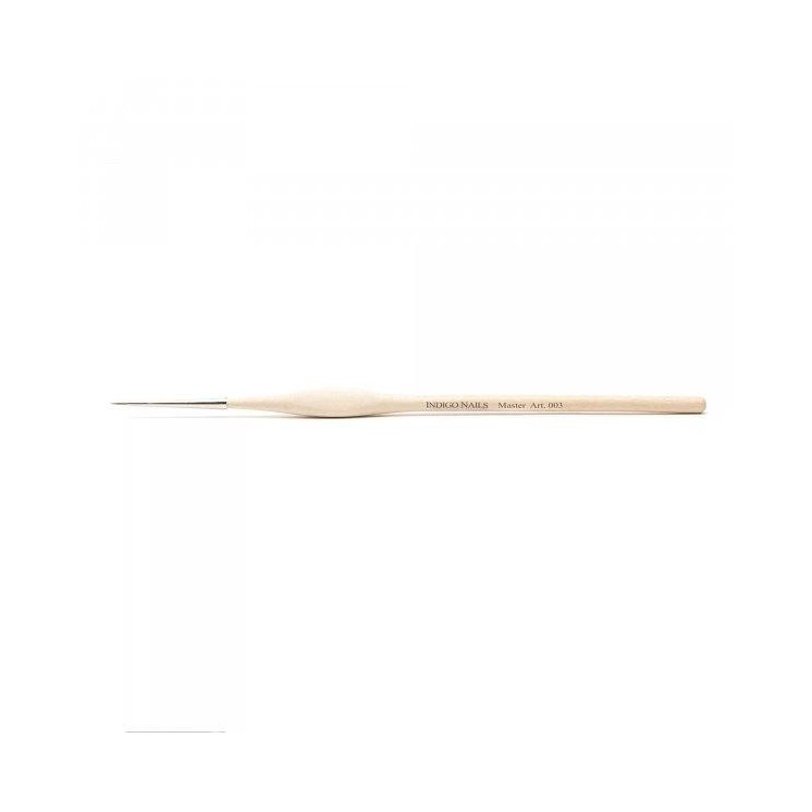 Indigo Penseel voor decoratie houten handvat Master Nail Art /003/ 1 stuk
