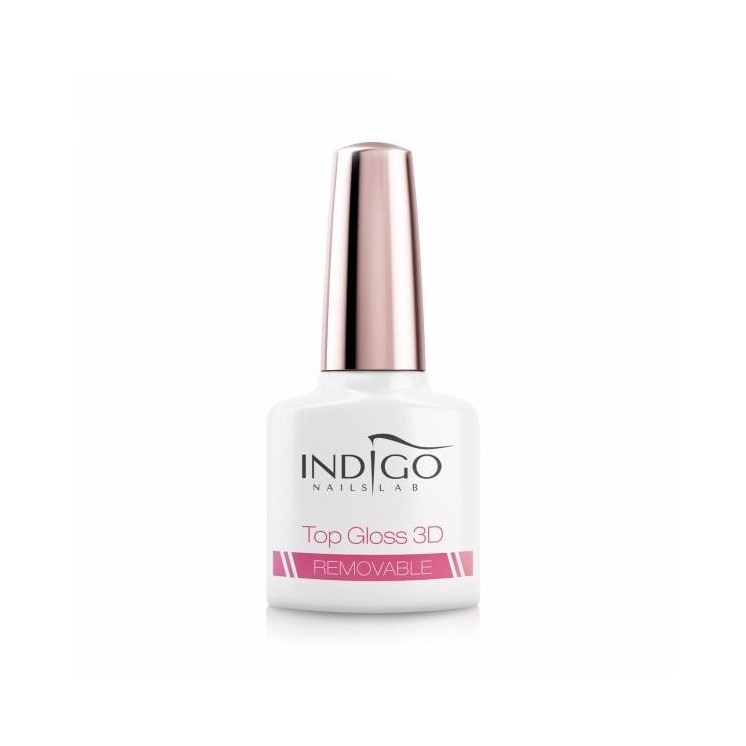 Indigo Glossy Hybrid Top 3D Removable 7 ml