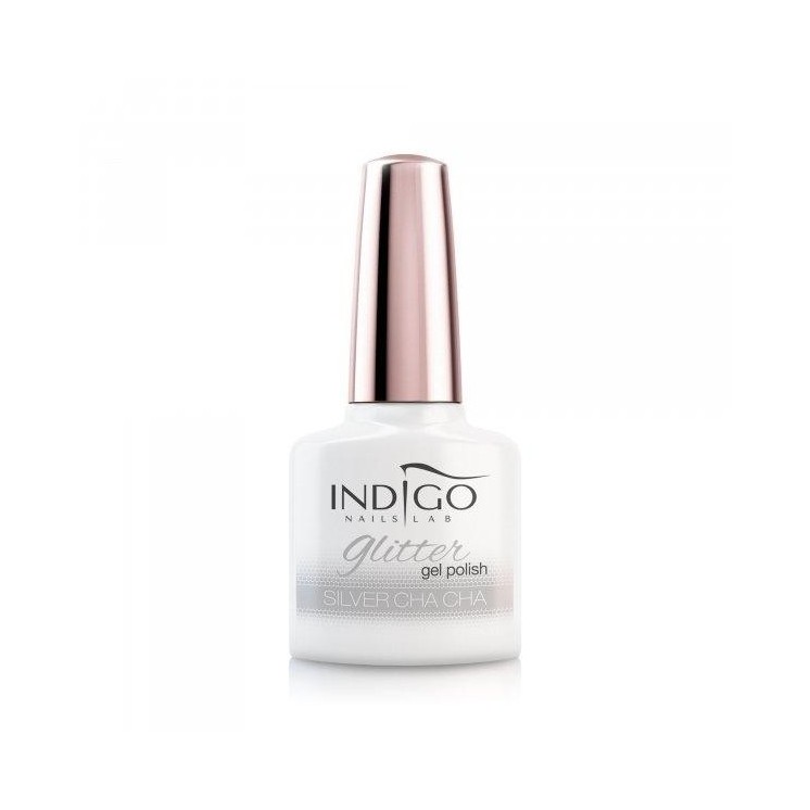 Indigo Hybride Nagellak Silver Cha Cha Glitter 7 ml