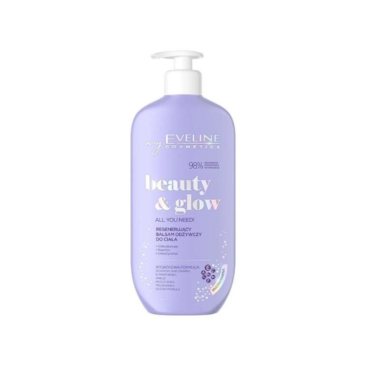 Відновлюючий поживний бальзам для тіла Eveline Beauty & Glow 350 мл
