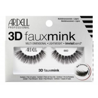 Ardell Faux Mink 3D Strip Lashes /860/ Black 1 pair