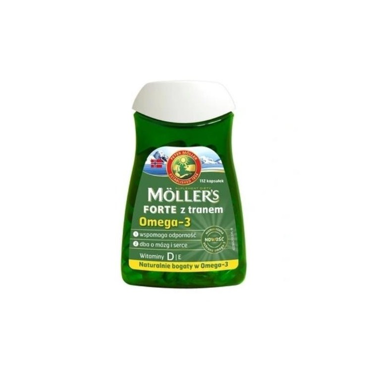 Moller's Forte з риб'ячим жиром Омега-3 112 капсул