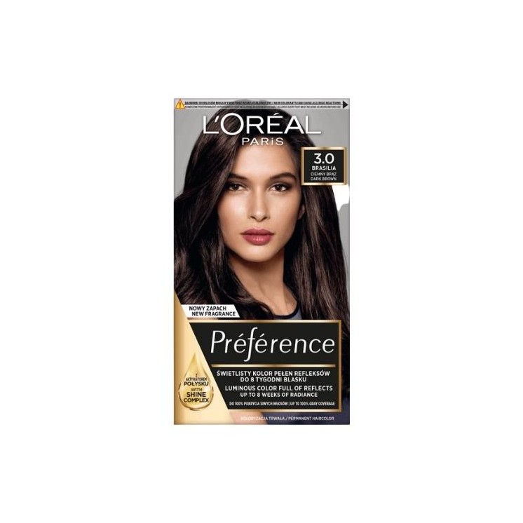 Фарба для волосся L'oreal Preference /3.0/ Темно-коричневий