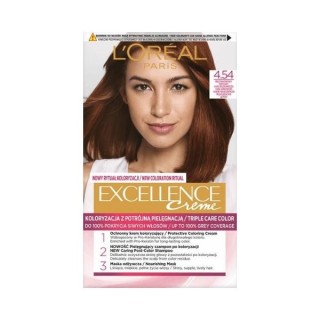 L'oreal Excellence Creme Hair dye /4.54/ Mahogany-copper brown