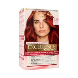 L'oreal Excellence Creme Farba do włosów /6.66/ Intensywna Czerwień