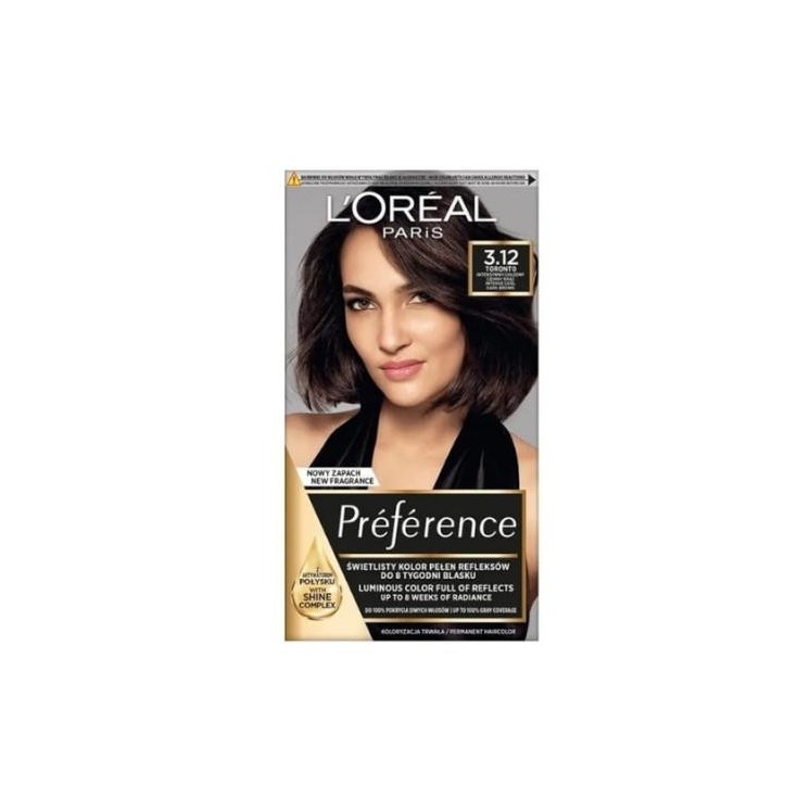 Фарба для волосся L'oreal Preference /3.12/ Intense Cool Dark Brown