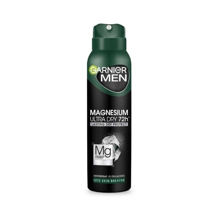 Garnier Men Deodorantspray Magnesium Ultra Dry 72h 150 ml