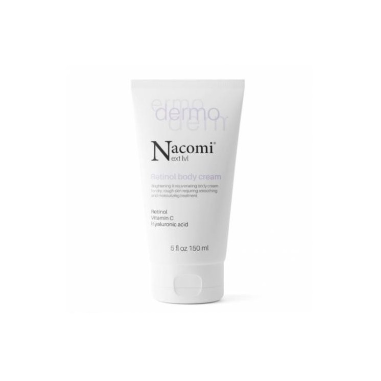 Nacomi Next Level Dermo Brightening and Rejuvenating Body Cream with Retinol and Vitamin C 150 ml