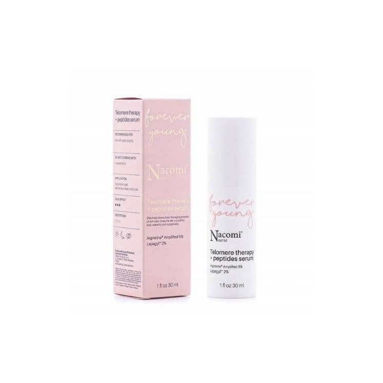 Антивікова Serum для обличчя Nacomi Next Level з пептидами та гіалуроновою кислотою 30 мл