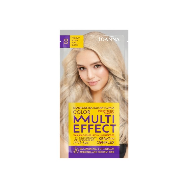 Шампунь для волосся Joanna Multi Effect Color Colouring /02/ Перламутровий blond