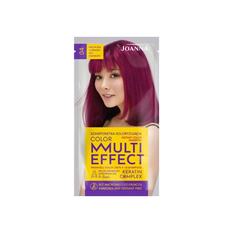 Шампунь для волосся Joanna Multi Effect Color Colouring /04/ Малиновий червоний