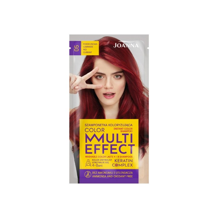 Joanna Multi Effect Color Coloring haarshampoo /05/ Krentenrood
