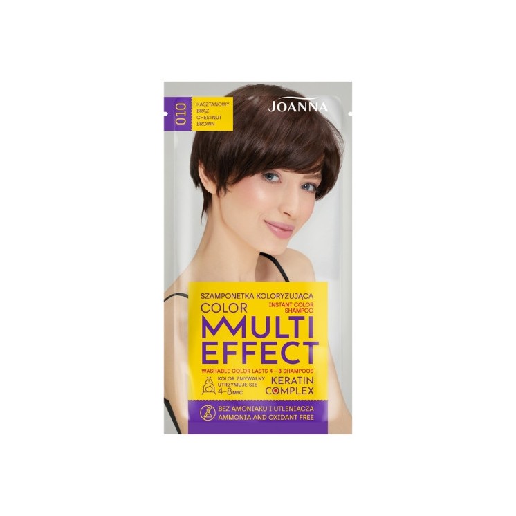 Joanna Multi Effect Color Coloring haarshampoo /010/ Kastanjebruin